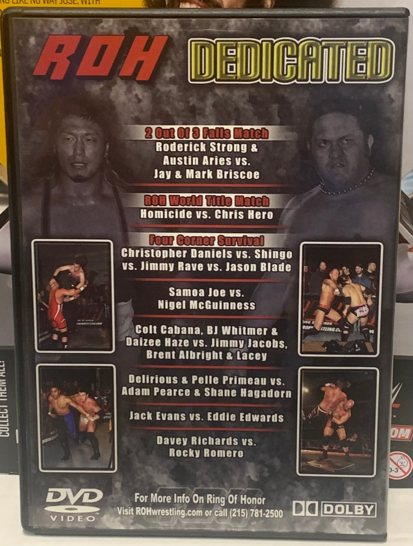 ROH Ring of Honor DVD “Dedicated” 1/26/07 (Briscoes, Shingo, Aries, Strong)