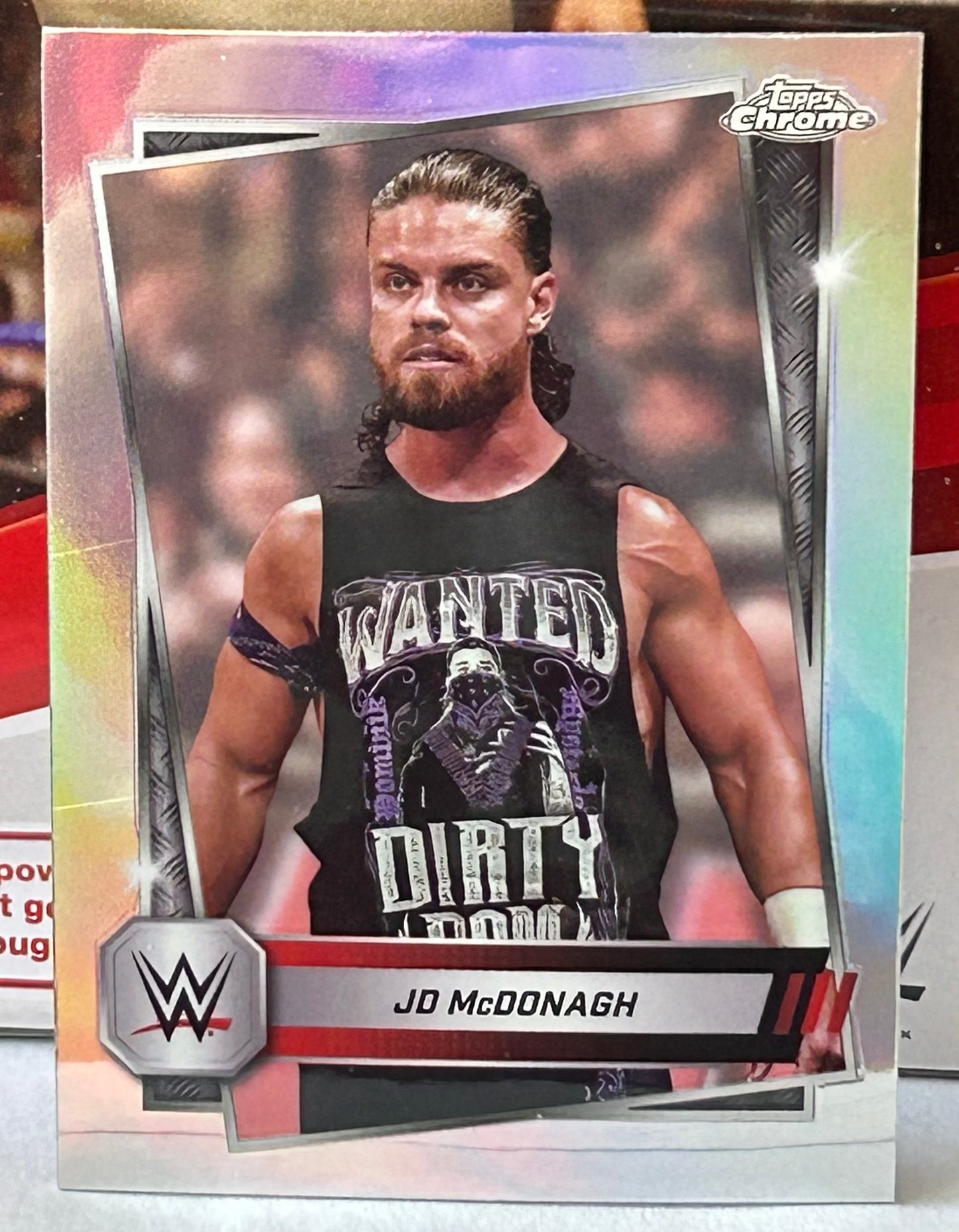JD McDonagh 2025 WWE Topps Chrome REFRACTOR Card