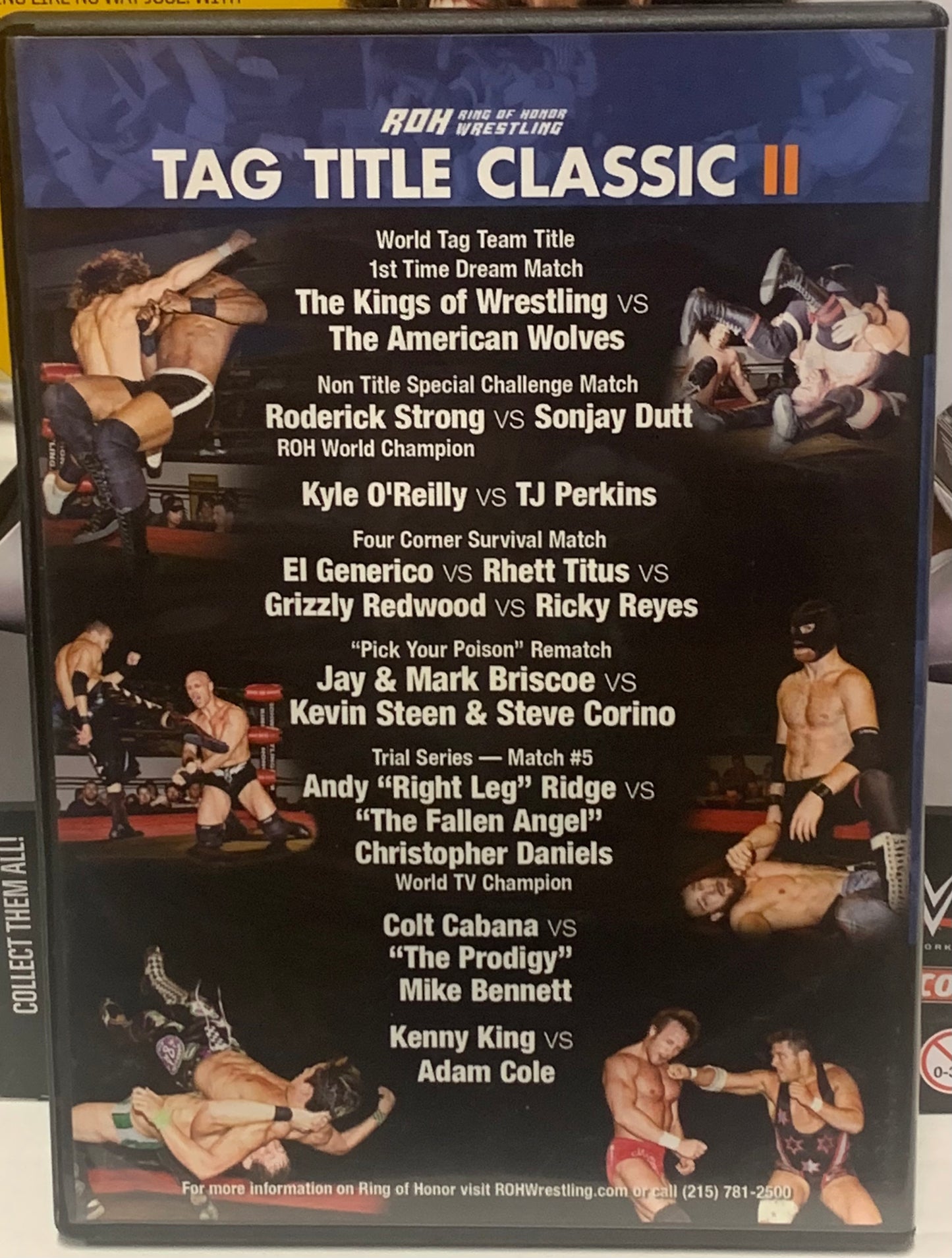 ROH Ring of Honor DVD “Tag Title Classic 2” 12/17/10 (Kings of Wrestling, American Wolves, Briscoes, Steen)!!!