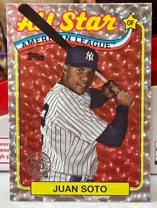 Juan Soto 2024 Topps 35th Anniversary Foilboard All-Stars Card YANKEES