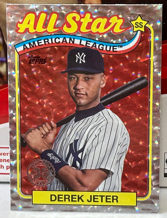 Derek Jeter 2024 Topps 35th Anniversary Foilboard All-Stars Card YANKEES