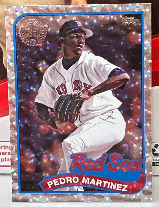Pedro Martinez 2024 Topps 1989 Topps 35th Anniversary Insert Foil Card RED SOX