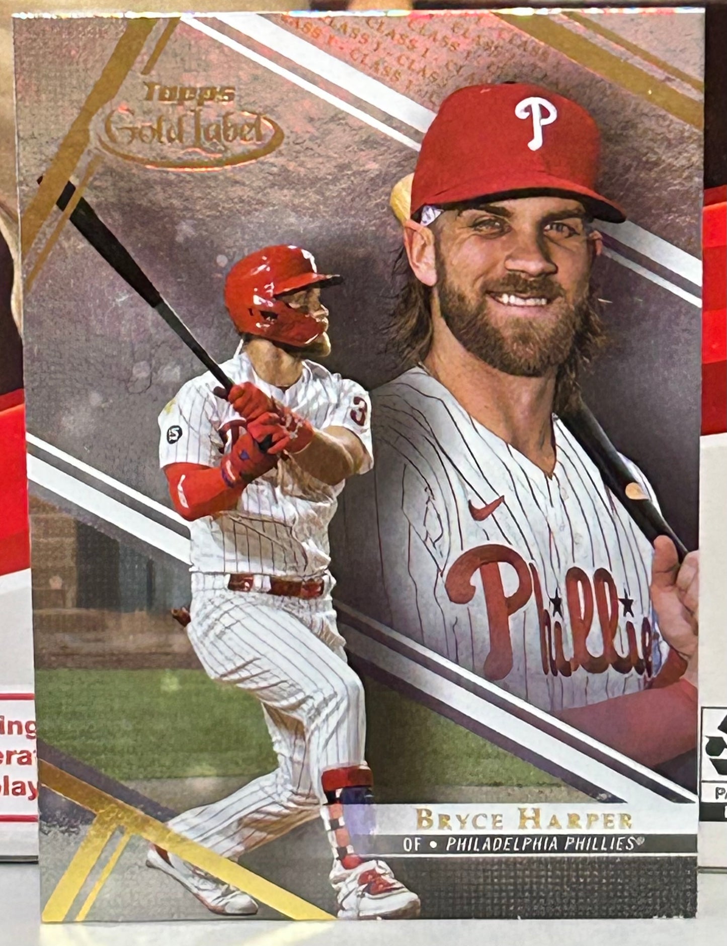 Bryce Harper 2021 Topps Gold Label Card PHILLIES