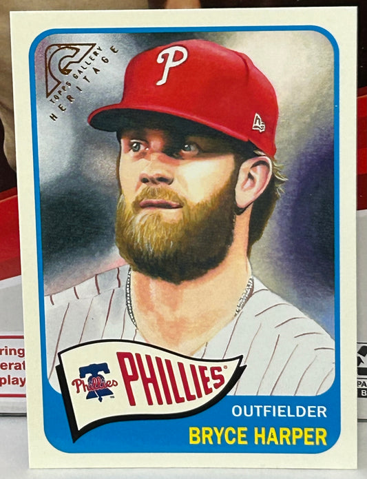 Bryce Harper 2019 Topps Gallery Heritage Insert Card PHILLIES