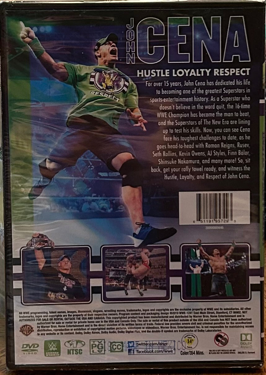 * WWE “John Cena, Hustle Loyalty Respect” DVD (Sealed, 2-Disc set)