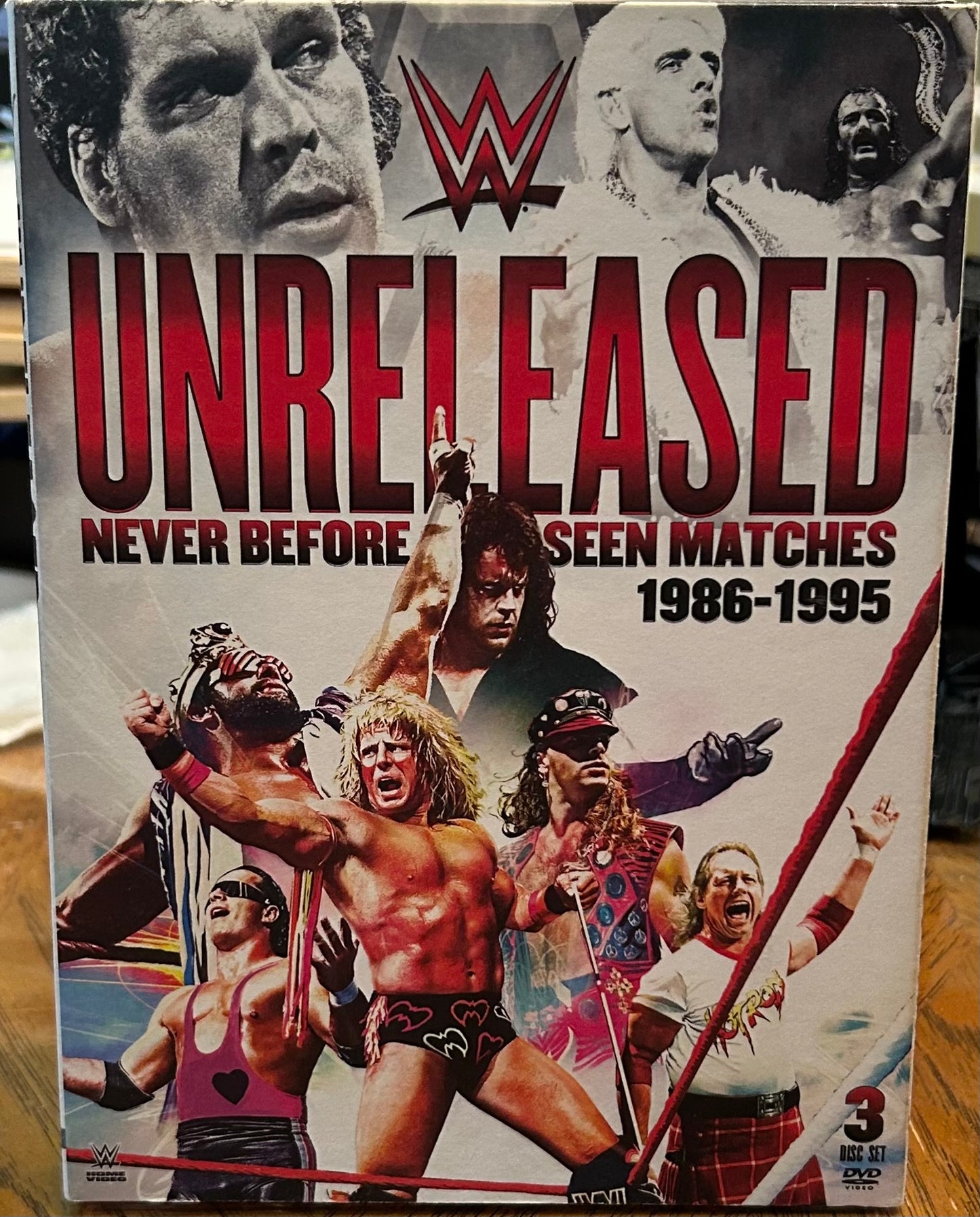 * WWE “Unreleased, Never Before Seen Matches 1986-1995” DVD (3-Disc set)
