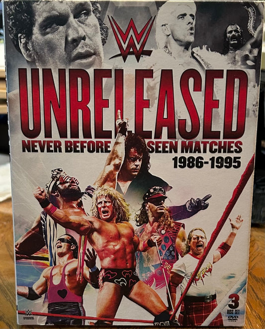 * WWE “Unreleased, Never Before Seen Matches 1986-1995” DVD (3-Disc set)