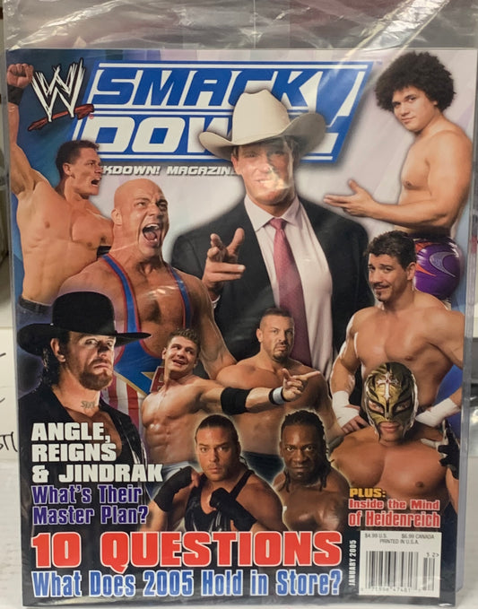 WWE Smackdown Magazine (Sealed) Jan 2005 (Undertaker, Guerrero, Mysterio)