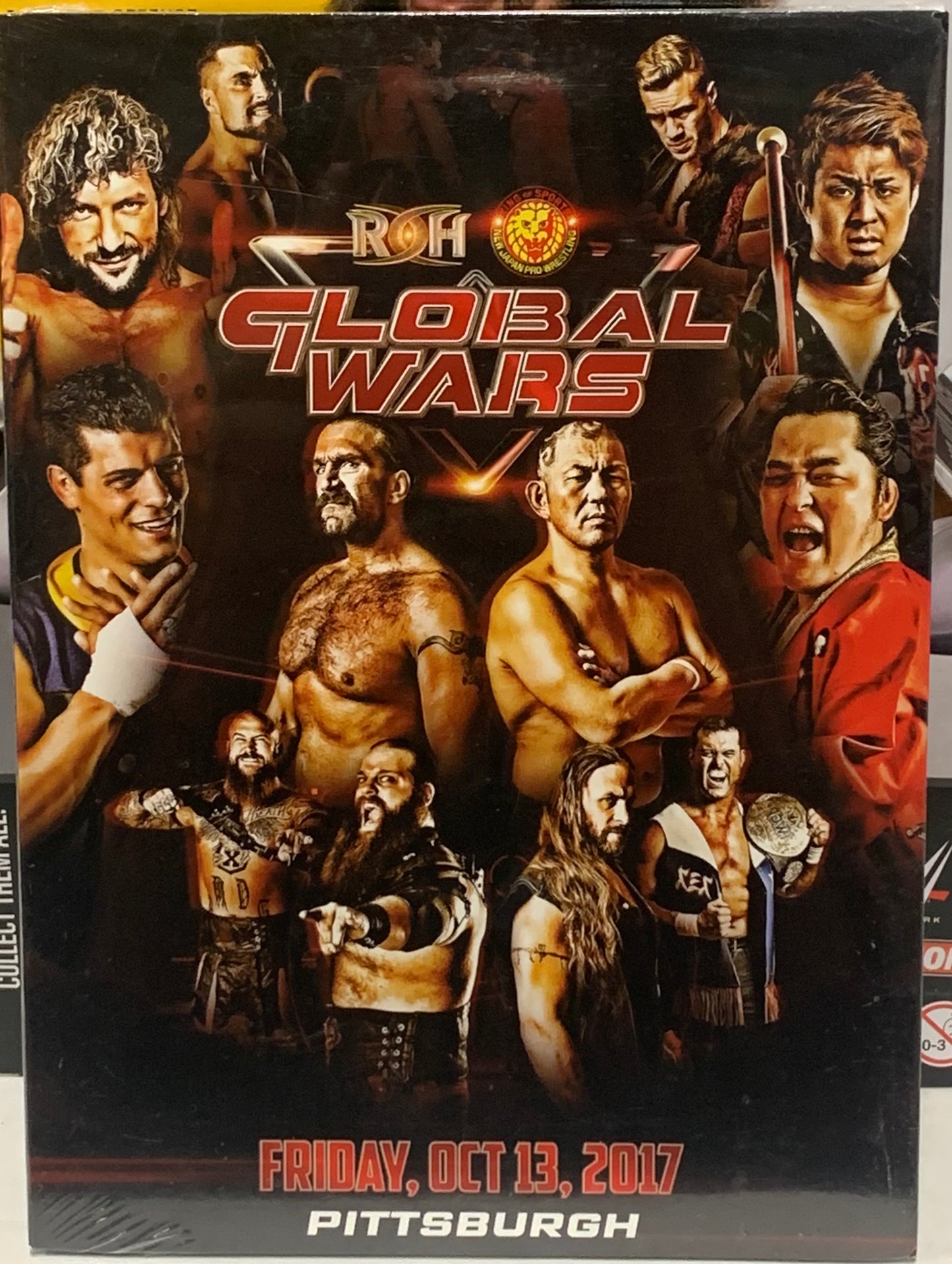 ROH Ring of Honor DVD “Global Wars 10/13/2017” Pittsburgh (Bullet Club, Suzuki, War Machine, Punisher Martinez) Sealed