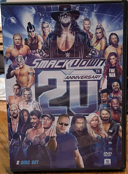 * WWE “Smackdown, 20th Anniversary” DVD (2-Disc set)