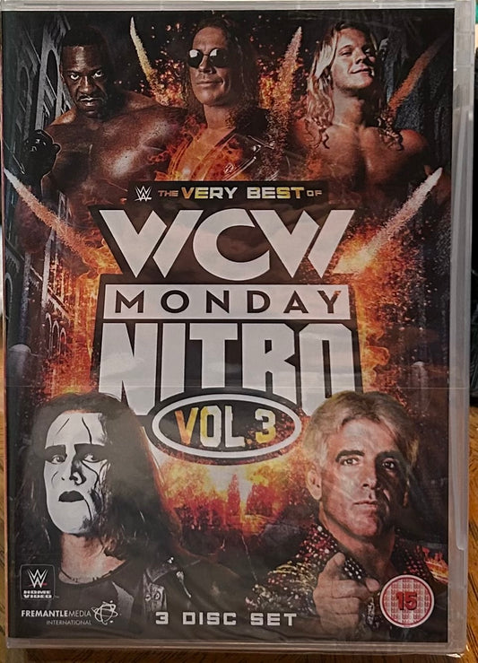 * WWE “The Very Best of WCW Monday Nitro Vol 3” DVD (Sealed, 3-Disc set) OOP Very Hard To Find