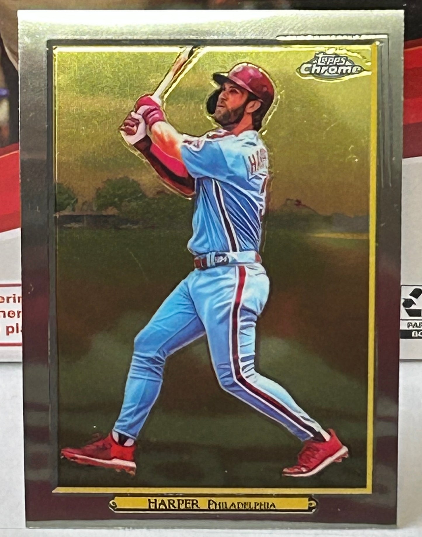 Bryce Harper 2020 Topps Chrome Topps Turkey Red Insert Card