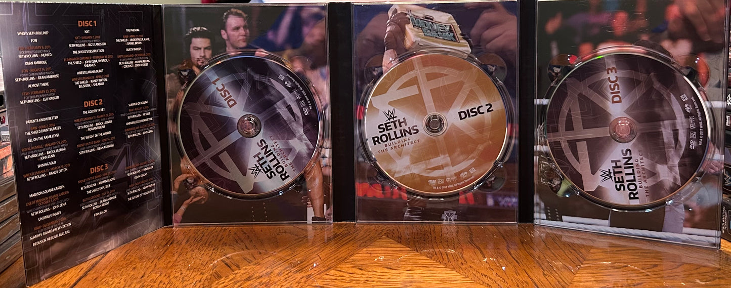 * WWE “Seth Rollins, Building The Architect” DVD (3-Disc set)