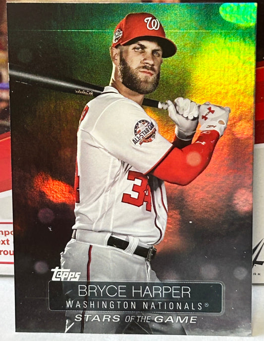 Bryce Harper 2018 Topps “Stars of The Game” Insert Card NATIONALS