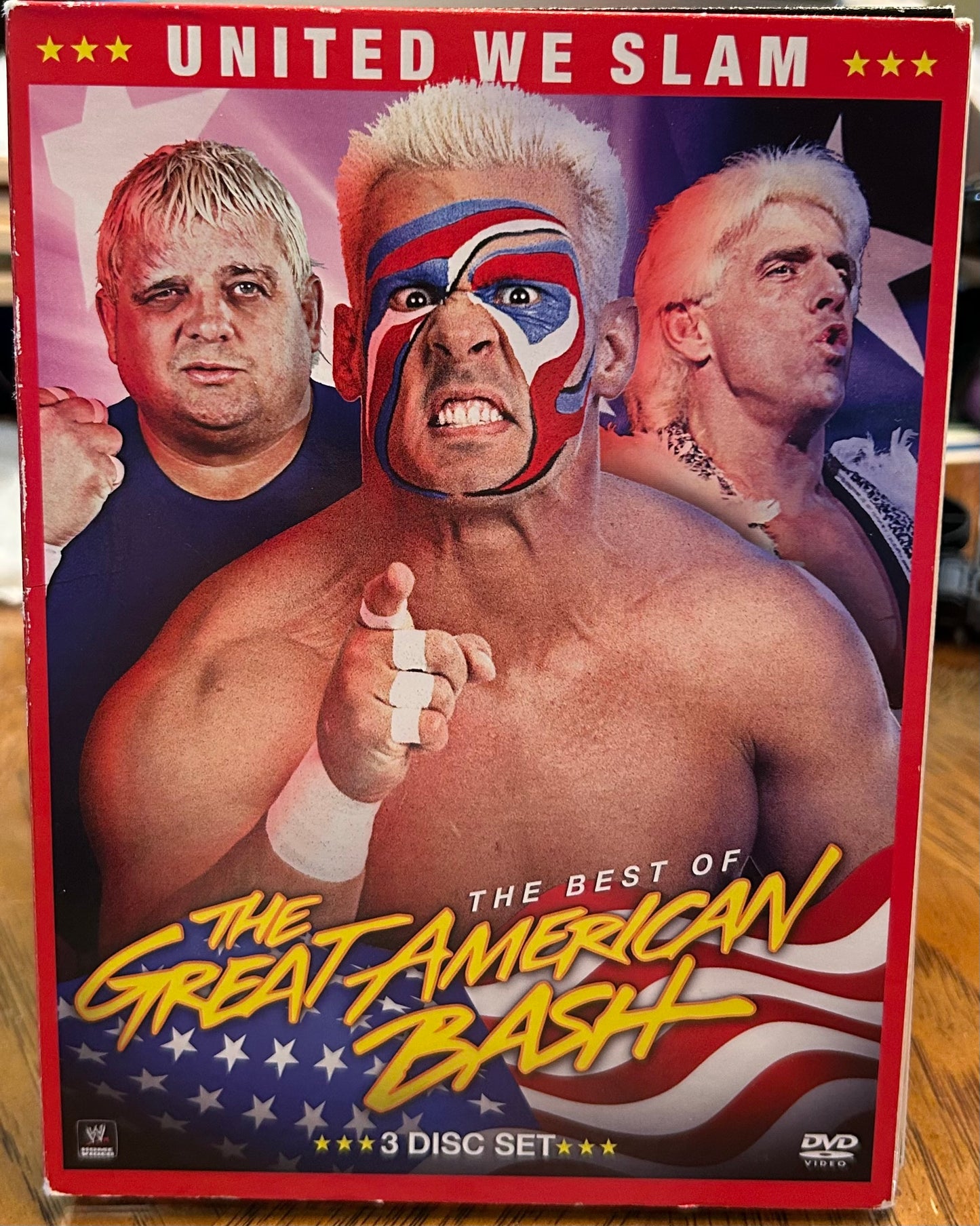 WWE “The Best of The Great American Bash, United We Slam” DVD (3-Disc set)