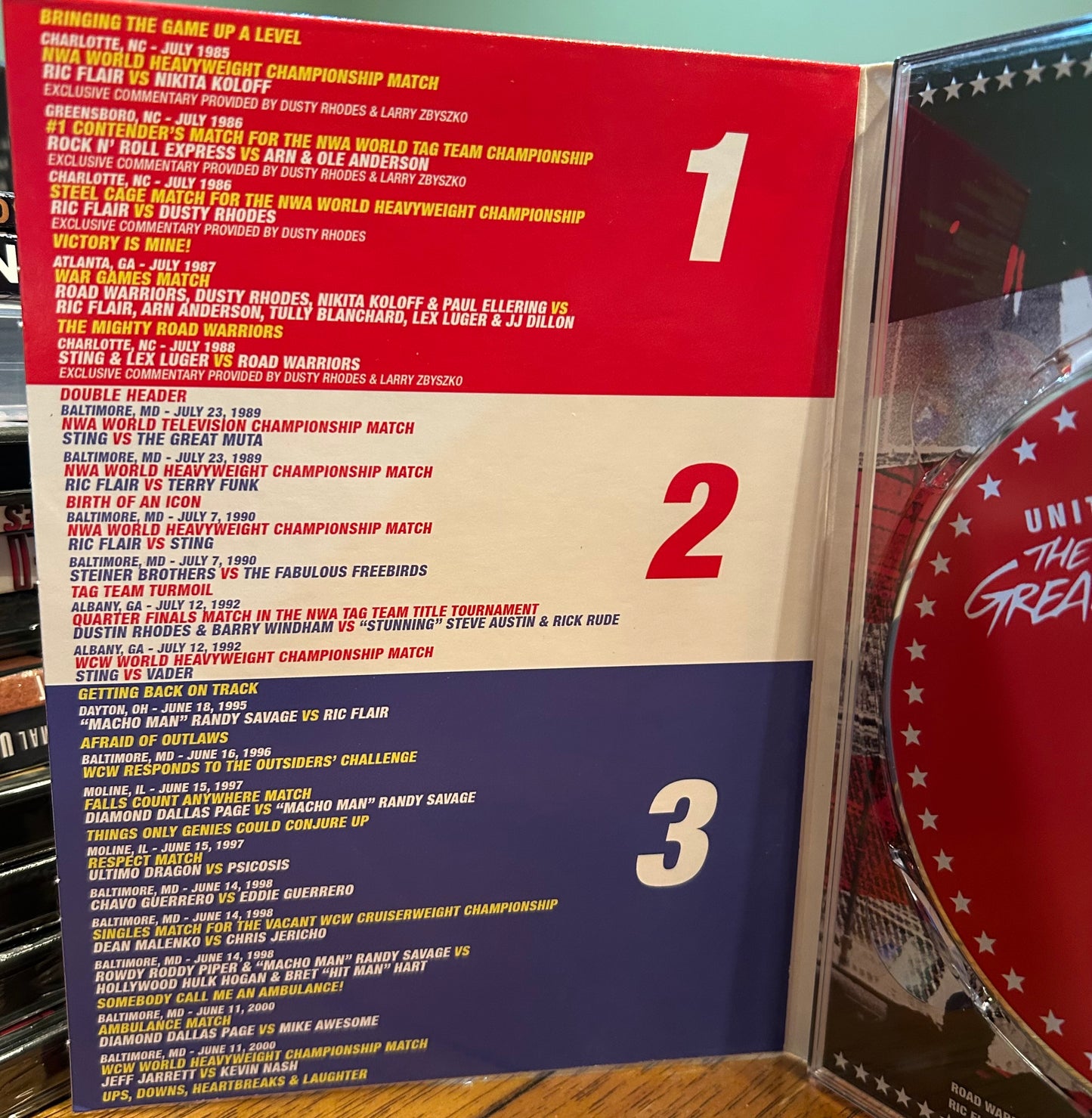 WWE “The Best of The Great American Bash, United We Slam” DVD (3-Disc set)