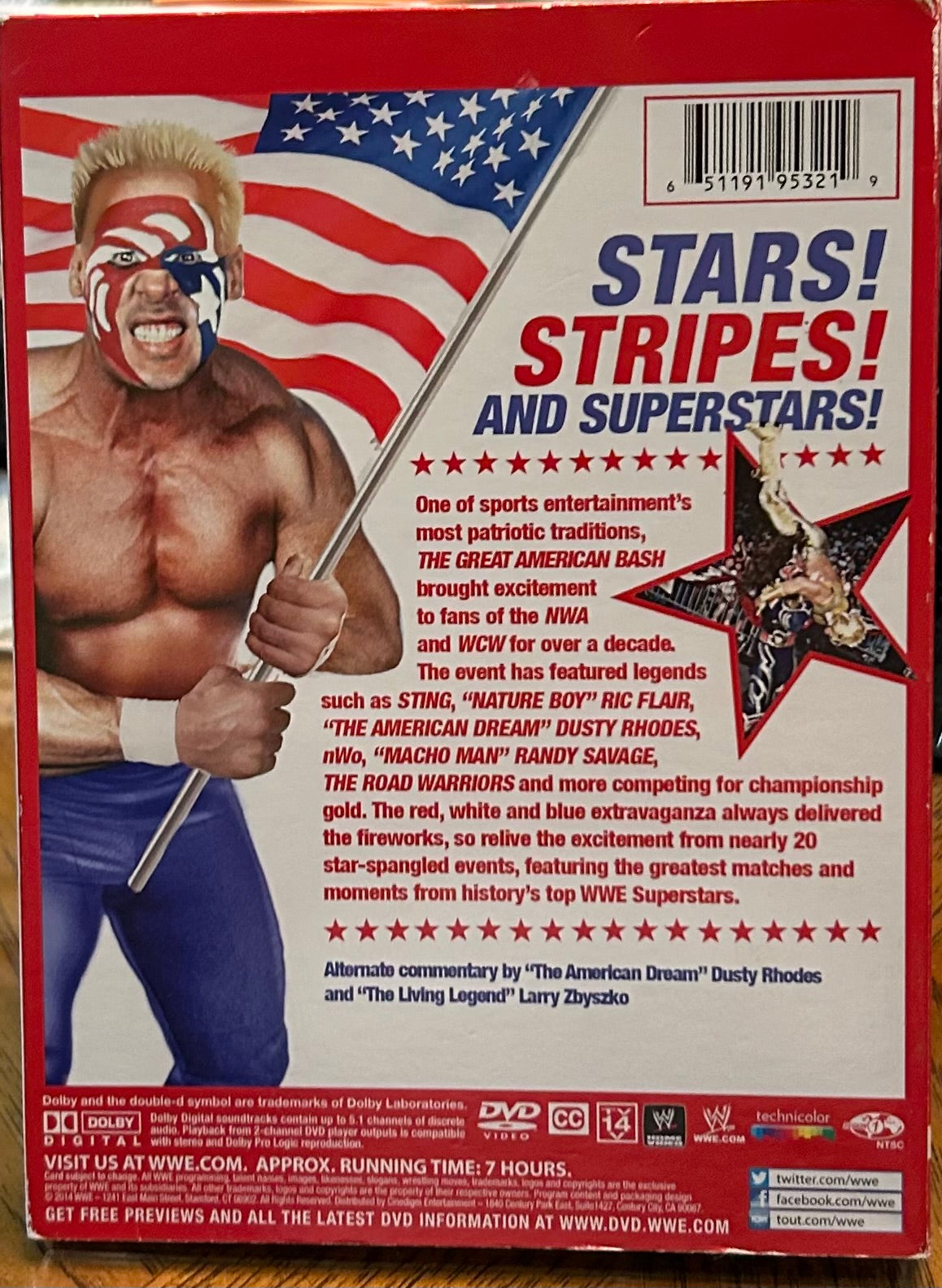 WWE “The Best of The Great American Bash, United We Slam” DVD (3-Disc set)