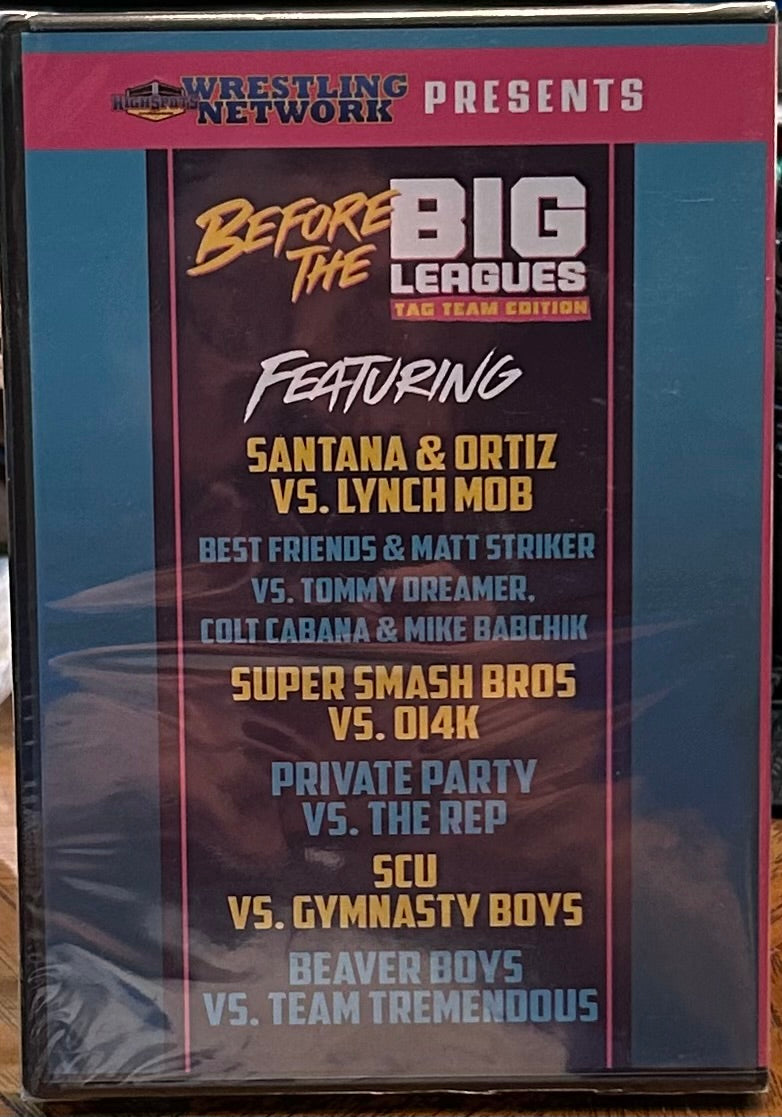 * Before The Big Leagues, Tag Team Edition” DVD (Sealed)