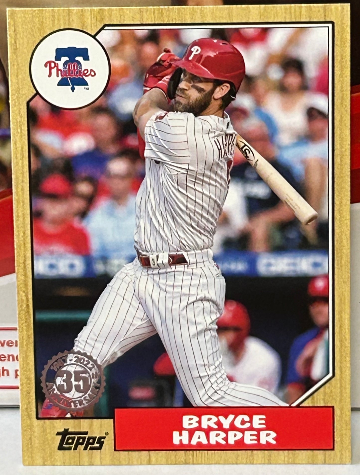 Bryce Harper 2022 Topps 1987 Commemorative Insert Card PHILLIES