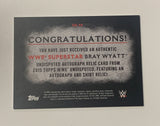 Bray Wyatt 2015 WWE Topps Undisputed Relic/Autographed Card