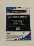 Dominik Mysterio 2021 WWE Topps Finest AUTOGRAPHED REFRACTOR Card “On Card Auto”