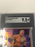 The Rock 2014 WWE Topps Chrome Card SGC Graded 9.5