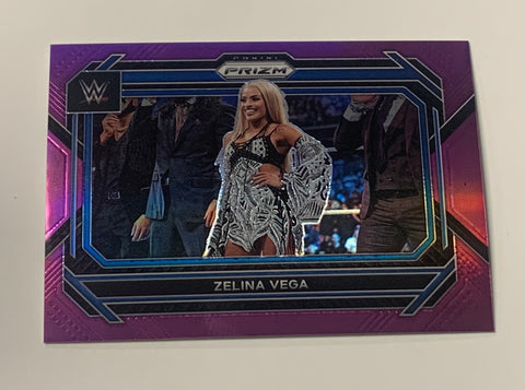 Zelina Vega 2023 WWE Prizm Purple Refractor Card #38/149