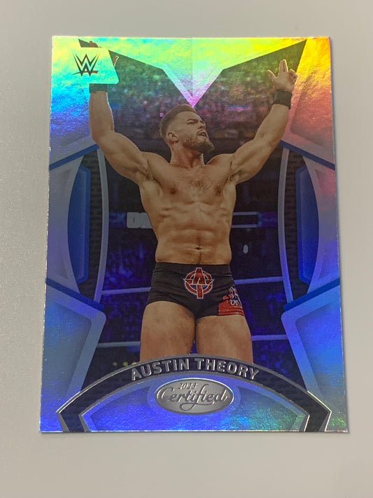 Austin Theory 2023 WWE Panini Chronicles Certified Card