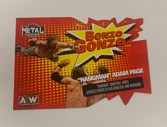 Hangman Adam Page 2022 AEW Skybox Metal “Bonzo Gonzo” Insert