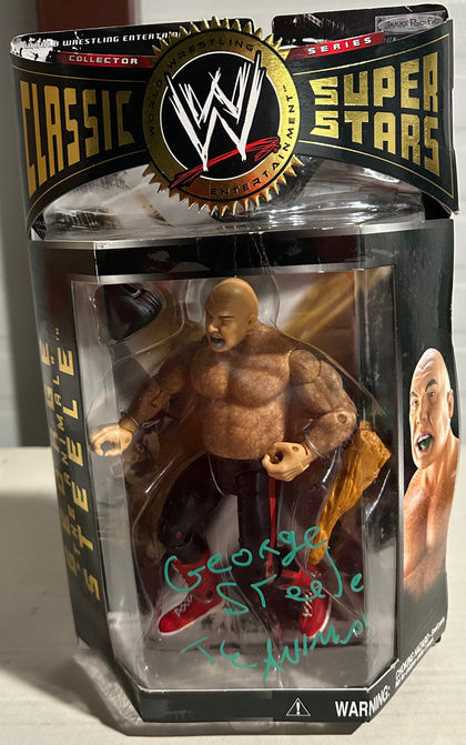 George “The Animal” Steele SIGNED WWE Classic Superstars Action Figure (Comes w/COA)