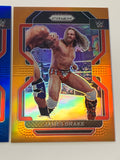 Zack Gibson 2022 WWE Prizm Purple Refractor #138/199 and James Drake 2022 WWE Prizm Orange Refractor #43/99 (Young Grizzled Vets)!!!