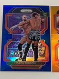 Zack Gibson 2022 WWE Prizm Purple Refractor #138/199 and James Drake 2022 WWE Prizm Orange Refractor #43/99 (Young Grizzled Vets)!!!