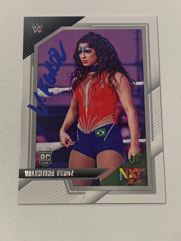 Valentina Feroz SIGNED 2022 WWE NXT Panini NXT2.0 ROOKIE Card (Comes w/COA)!!!