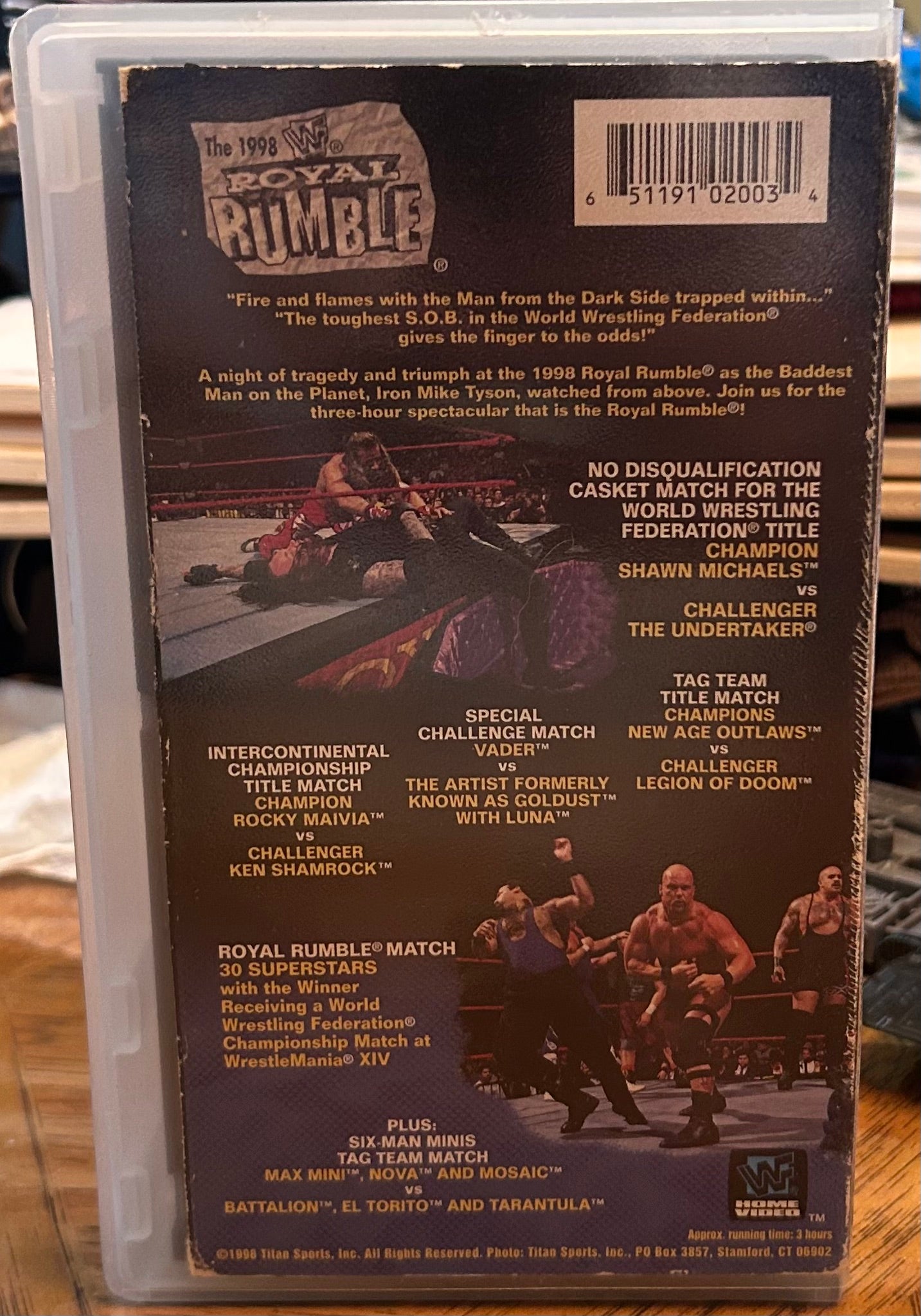 * WWF WWE “Royal Rumble 1998” VHS (Coliseum Home Video)