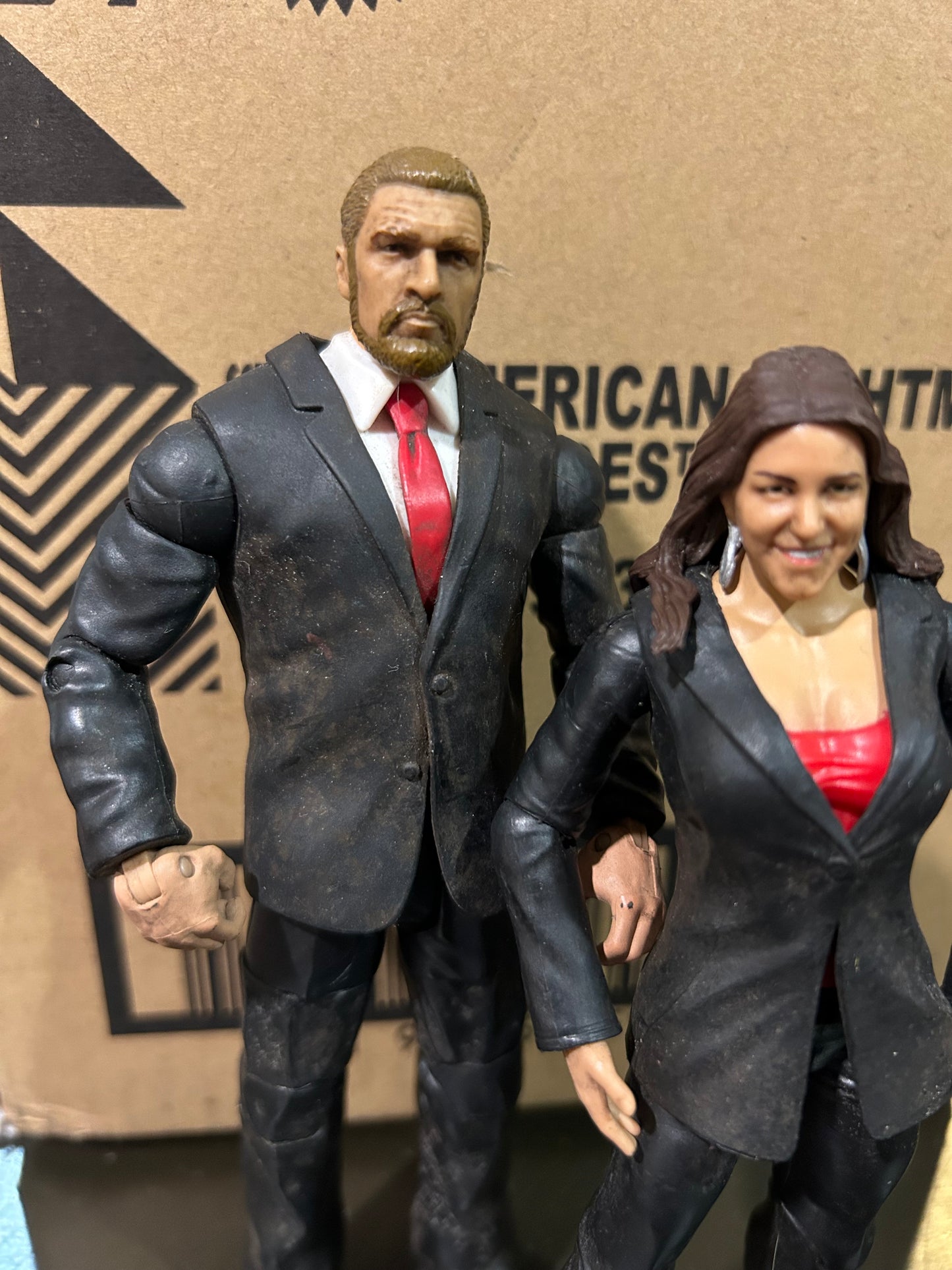 + Triple H (COO) & Stephanie McMahon WWE Mattel Action Figures