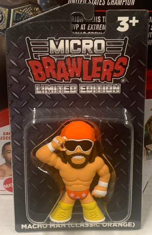 Macho Man Randy Savage (Classic Orange) LIMITED EDITION Micro Brawlers (Brand New in Package)