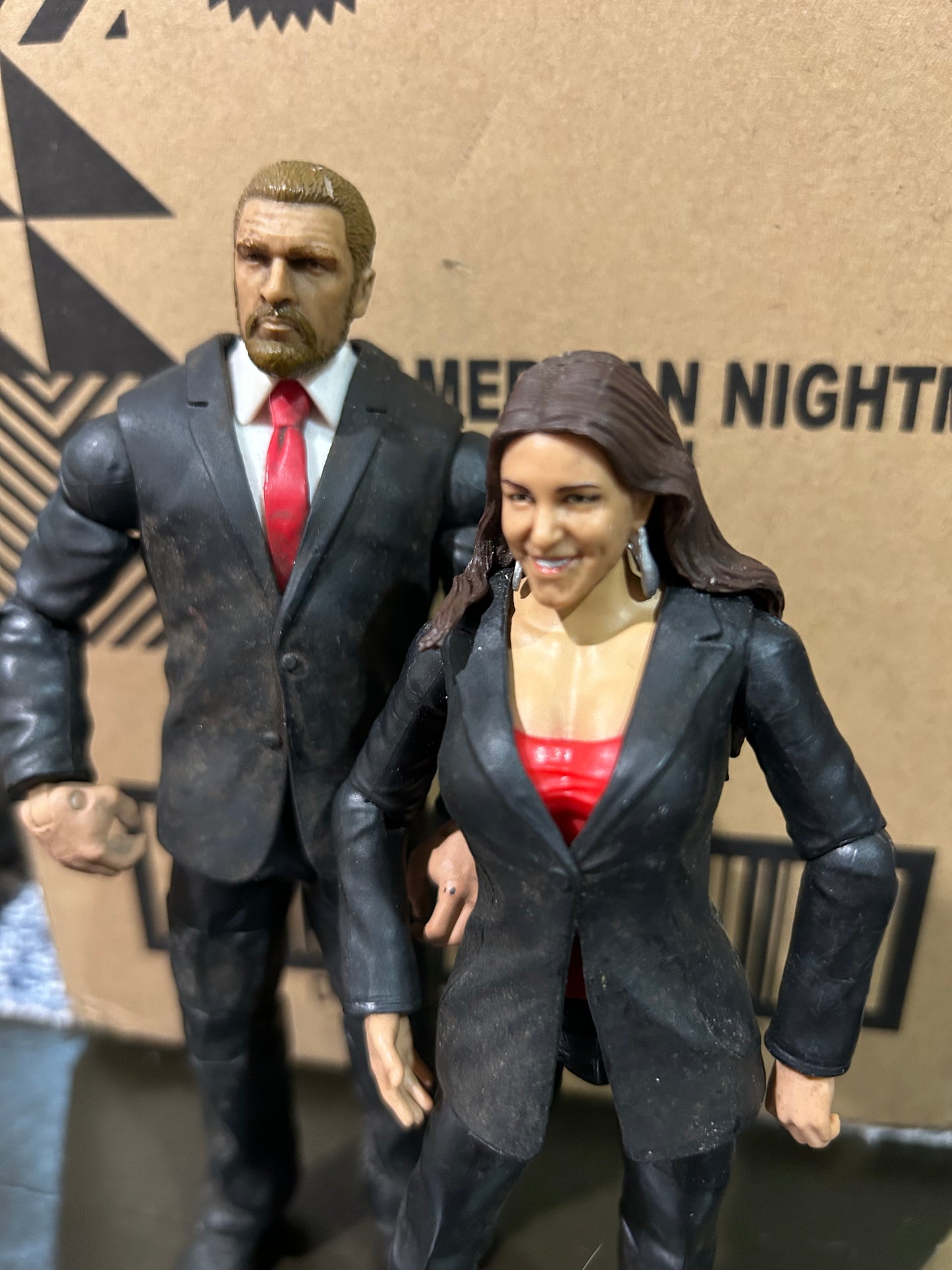 + Triple H (COO) & Stephanie McMahon WWE Mattel Action Figures