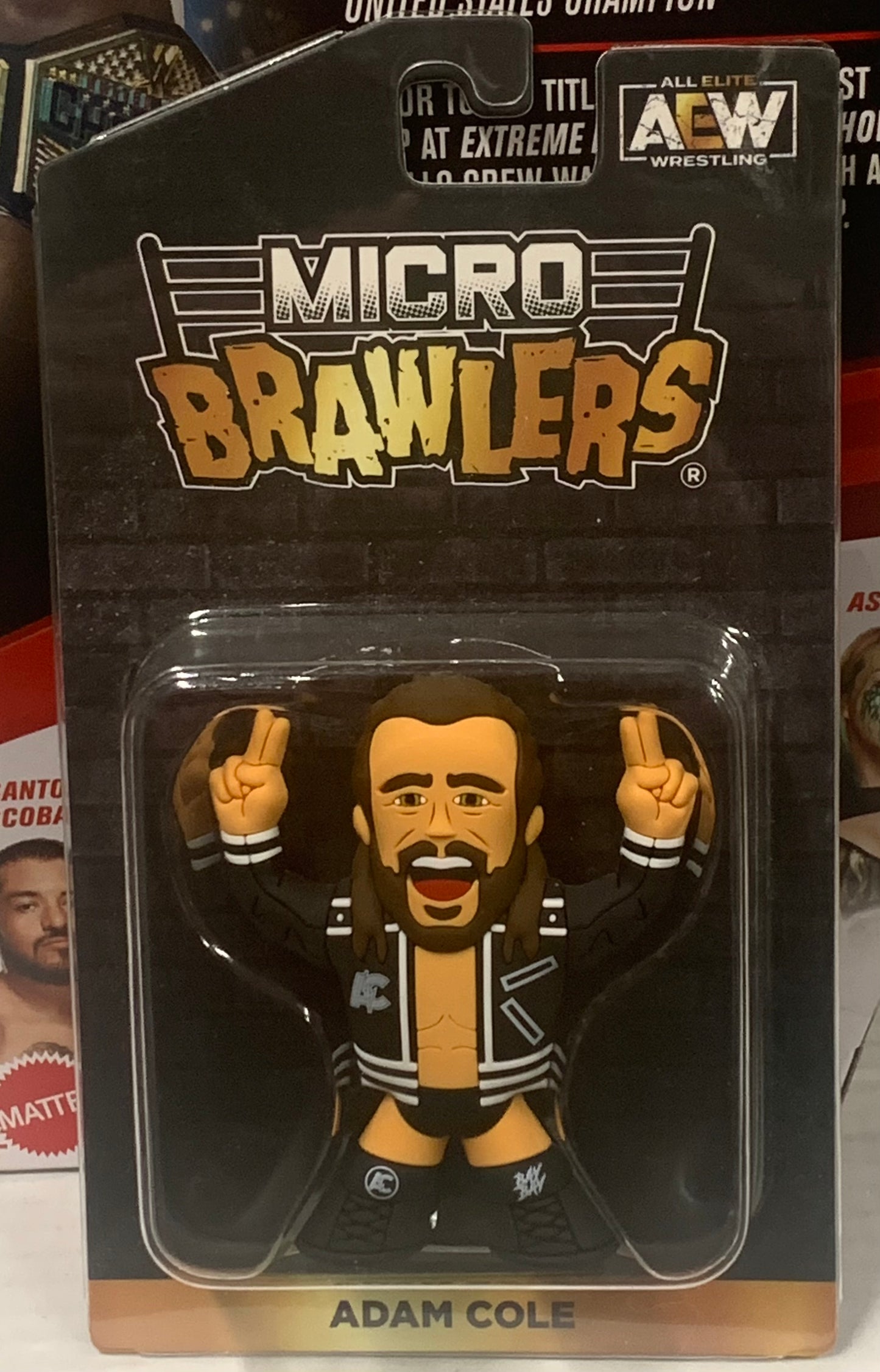 Adam Cole AEW Micro Brawler (Brand New in Package)