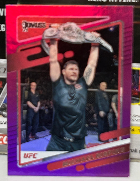 Michael Bisping 2022 UFC Panini Donruss Purple Card