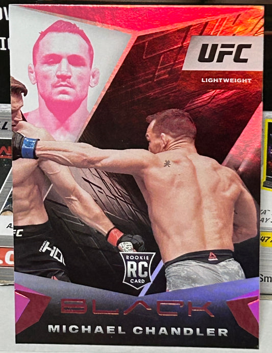 Michael Chandler 2021 UFC Panini Chronicles Black ROOKIE Pink Parallel Card
