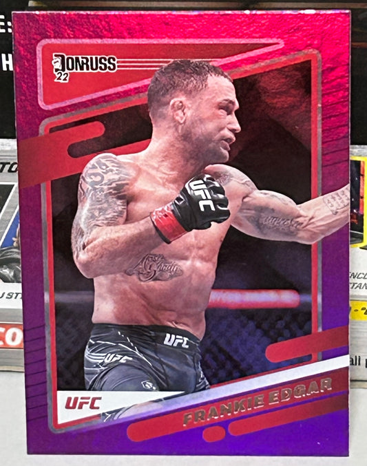 Frankie Edgar 2022 UFC Panini Donruss Purple Parallel Card
