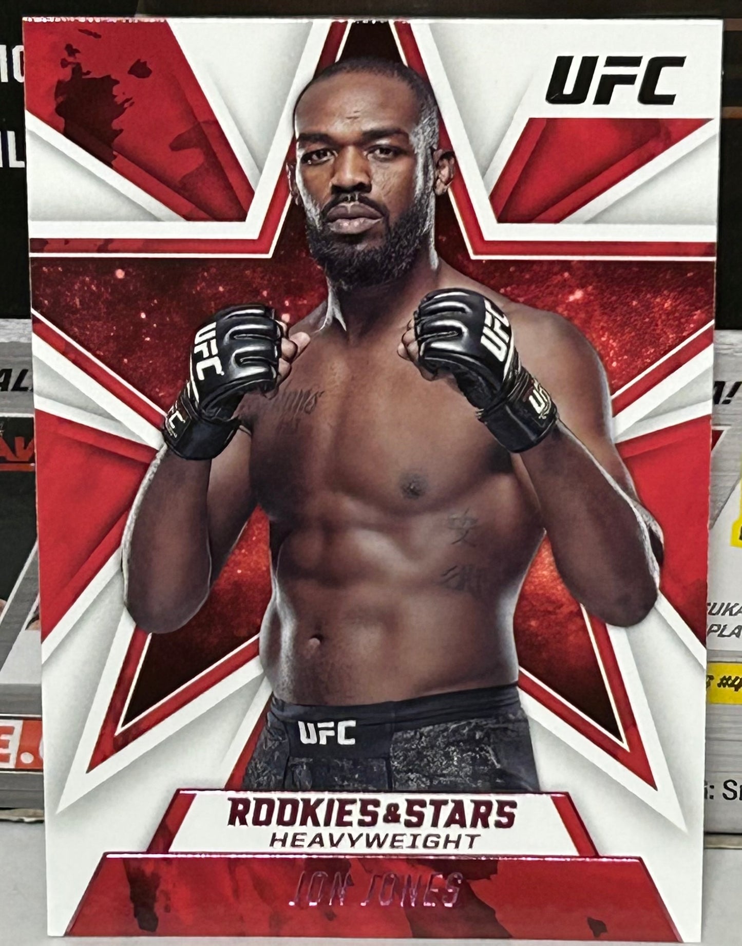 Jon Jones 2021 UFC Panini Chronicles Rookies & Stars Pink Parallel Card