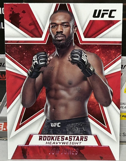 Jon Jones 2021 UFC Panini Chronicles Rookies & Stars Pink Parallel Card