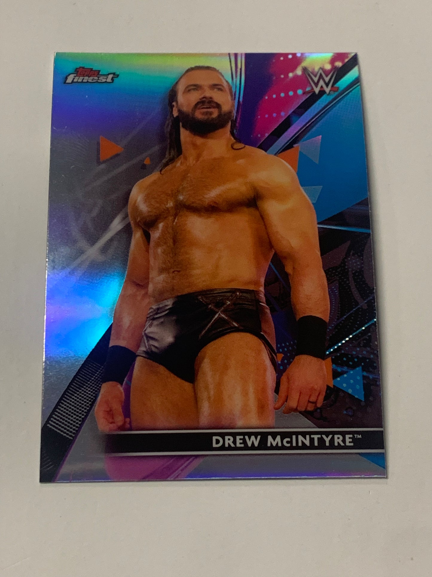 Drew McIntyre 2021 WWE Topps Finest Refractor Card
