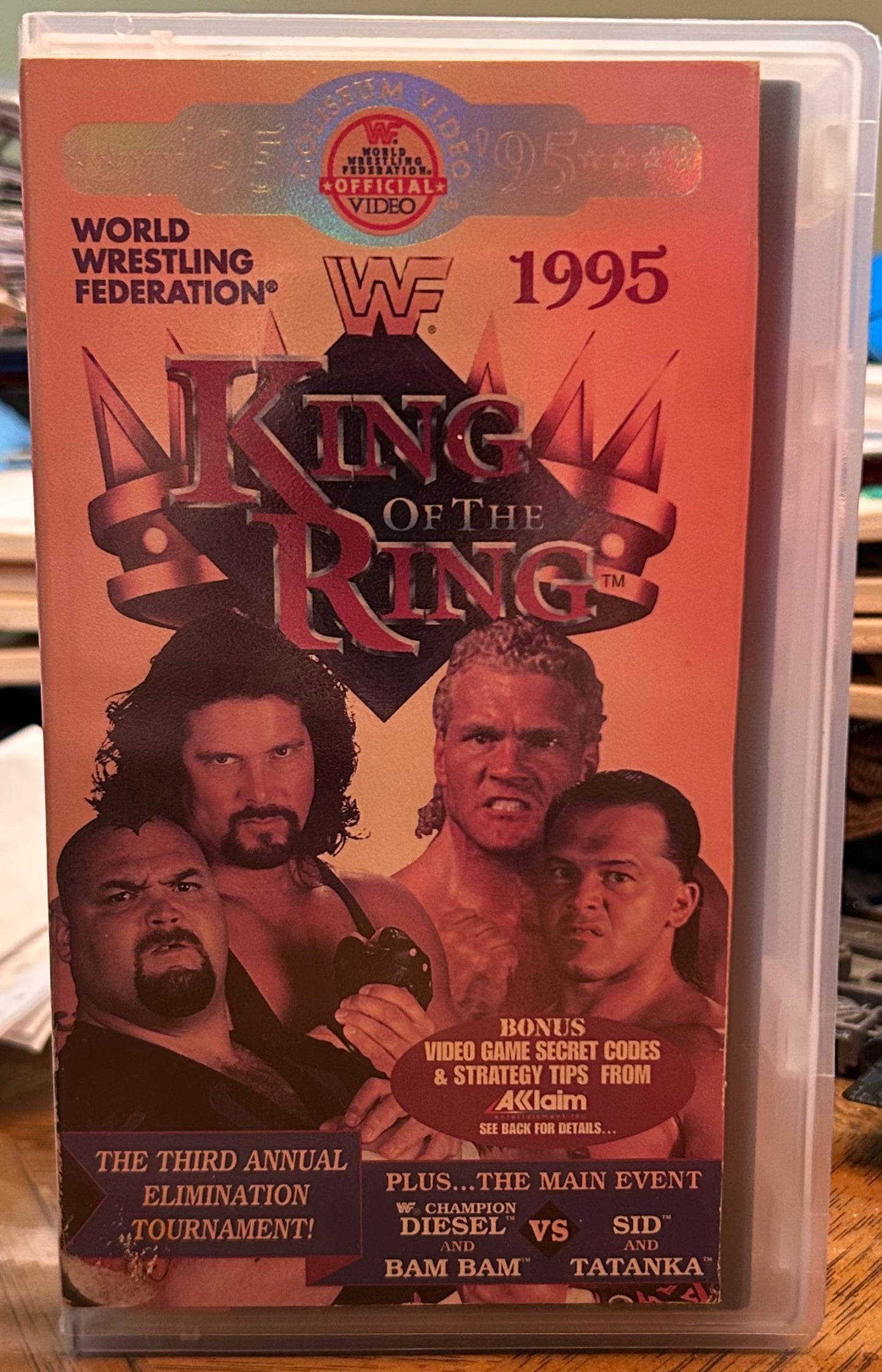 WWF WWE “King of the Ring 1995” VHS (Coliseum Home Video)