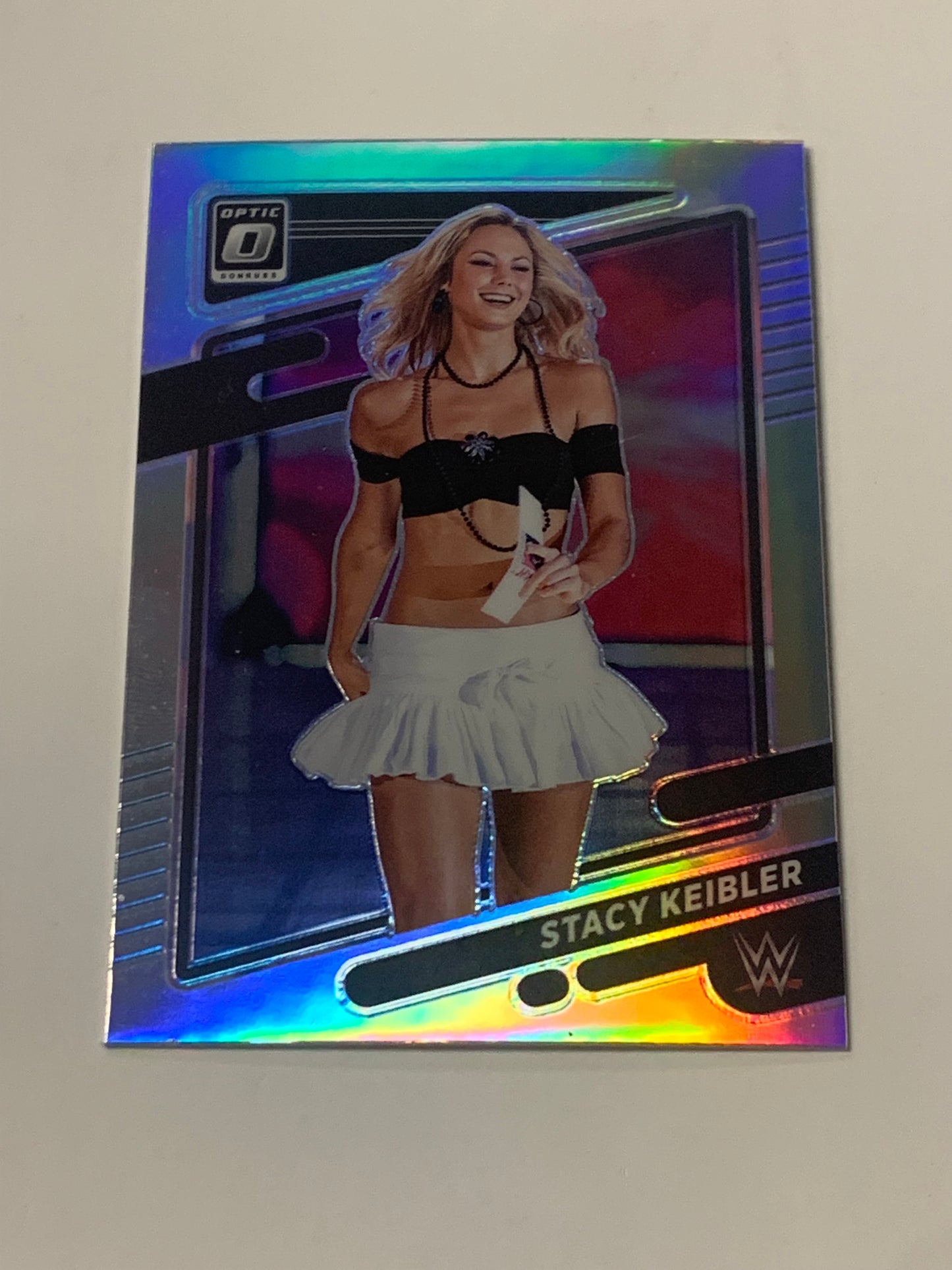 Stacy Keibler 2022 WWE Chronicles Donruss Optic Silver Prizm Refractor