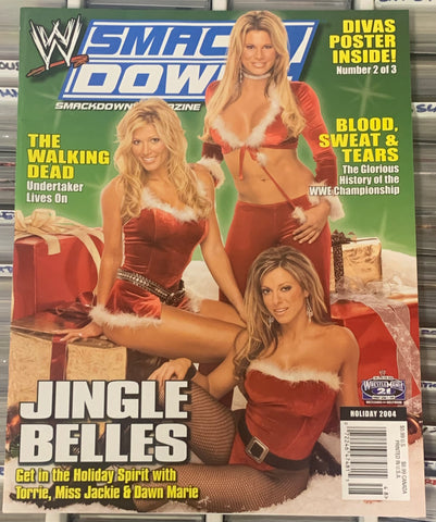 WWE Smackdown Magazine Holiday 2004 (Exclusive Huge Double Sided Divas Poster #2 of 3)!!!