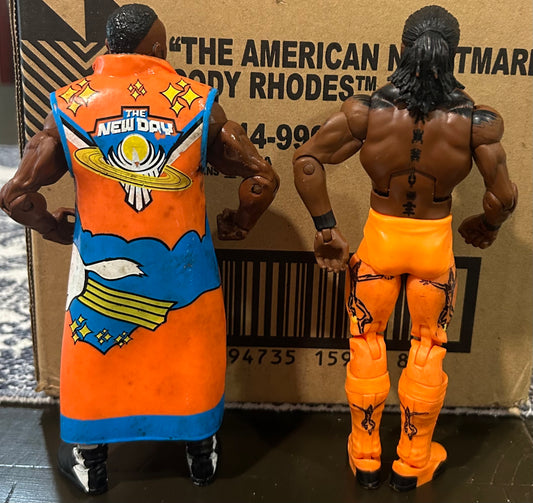 + New Day (Big E and Kofi Kingston) WWE Mattel Elite Action Figures