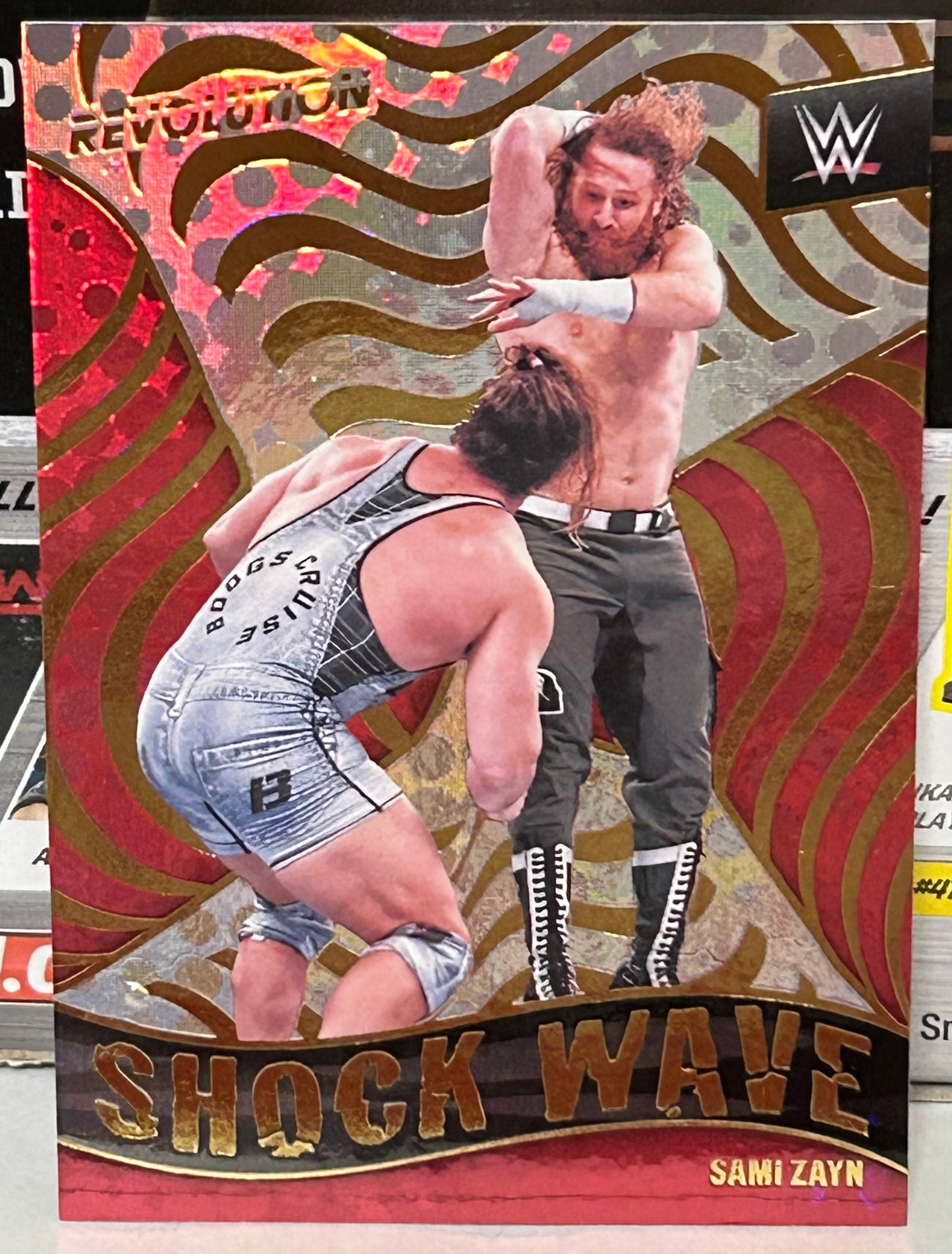 Sami Zayn 2022 WWE Panini Revolution “Shock Wave” Insert Card