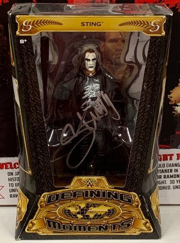 Sting SIGNED WWE Mattel Defining Moments Elite Action Figure (Comes w/COA)